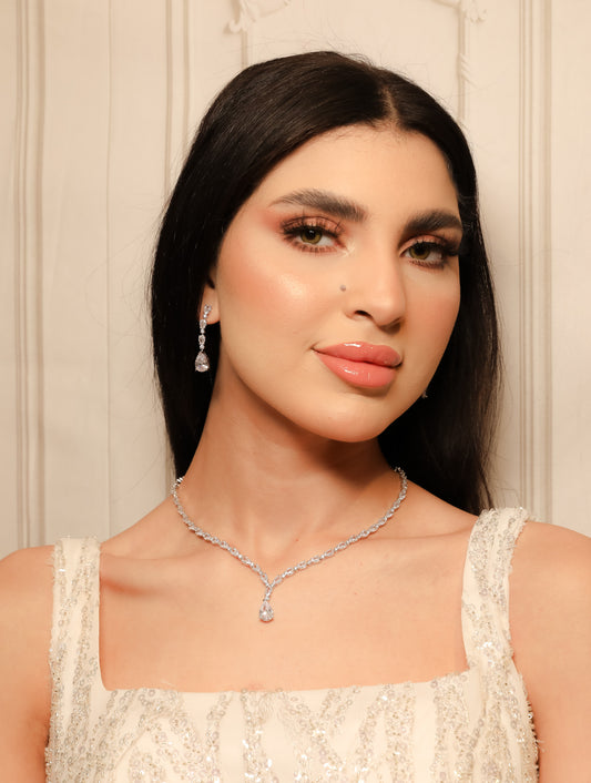 Dima Bridal Jewellery Necklace and Earring set