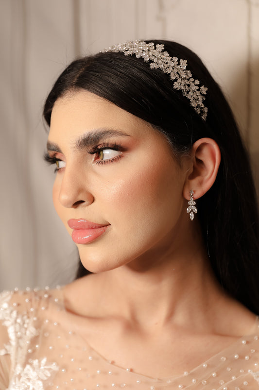 Cara Bridal diamond headpiece headband hair accessories