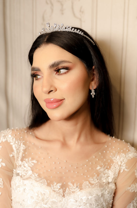 Lara Bridal diamond Crown Tiara hair accessories