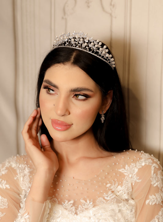 Perla Bridal diamond Crown Tiara hair accessories