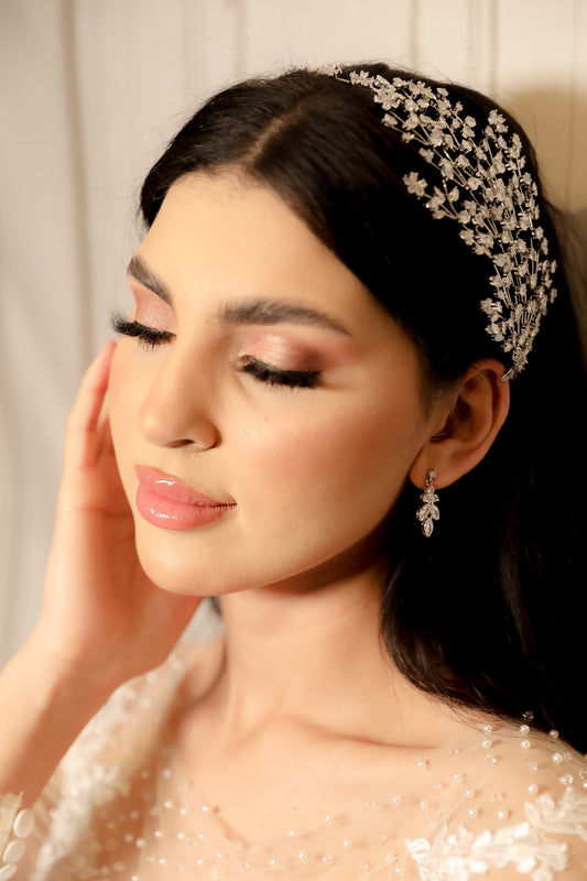 Bella Bridal diamond headpiece headband hair accessories