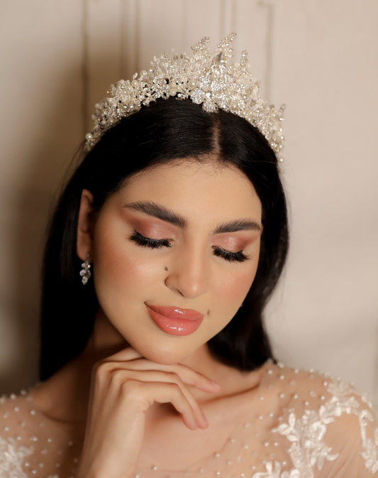 Kira Bridal diamond Crown Tiara hair accessories