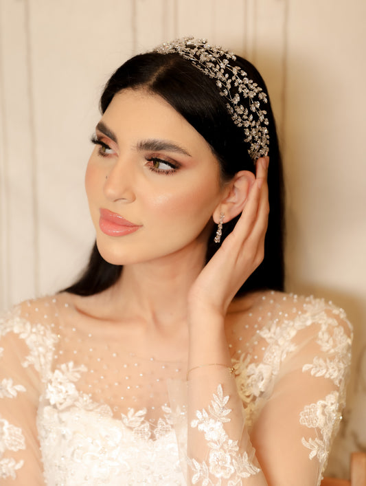 Jasmine Bridal diamond headpiece headband hair accessories