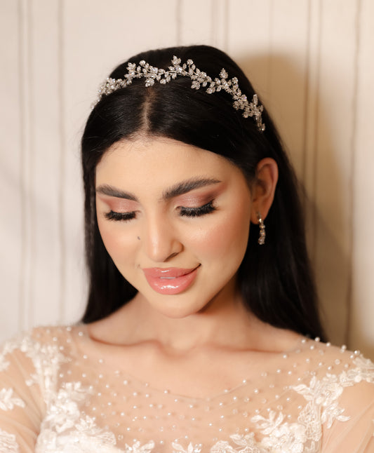 Yara Bridal diamond headpiece headband hair accessories