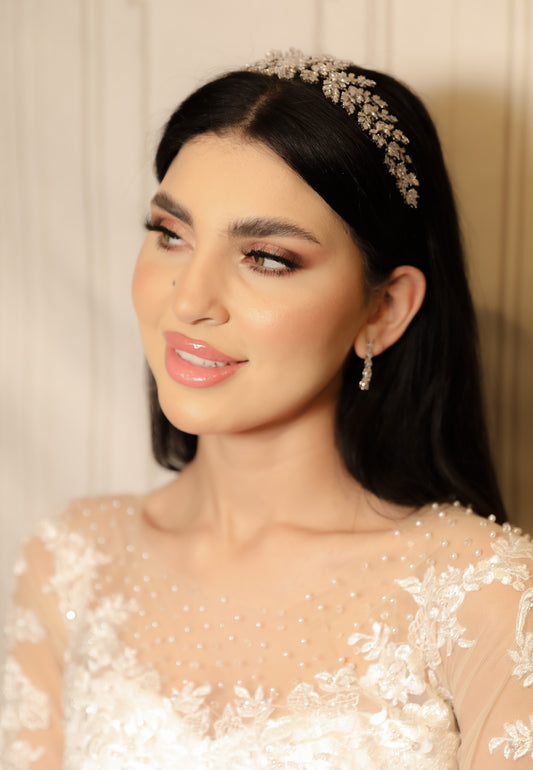 Seline Bridal diamond headpiece headband hair accessories