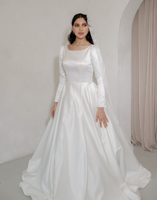 Nada beaded wedding Veil