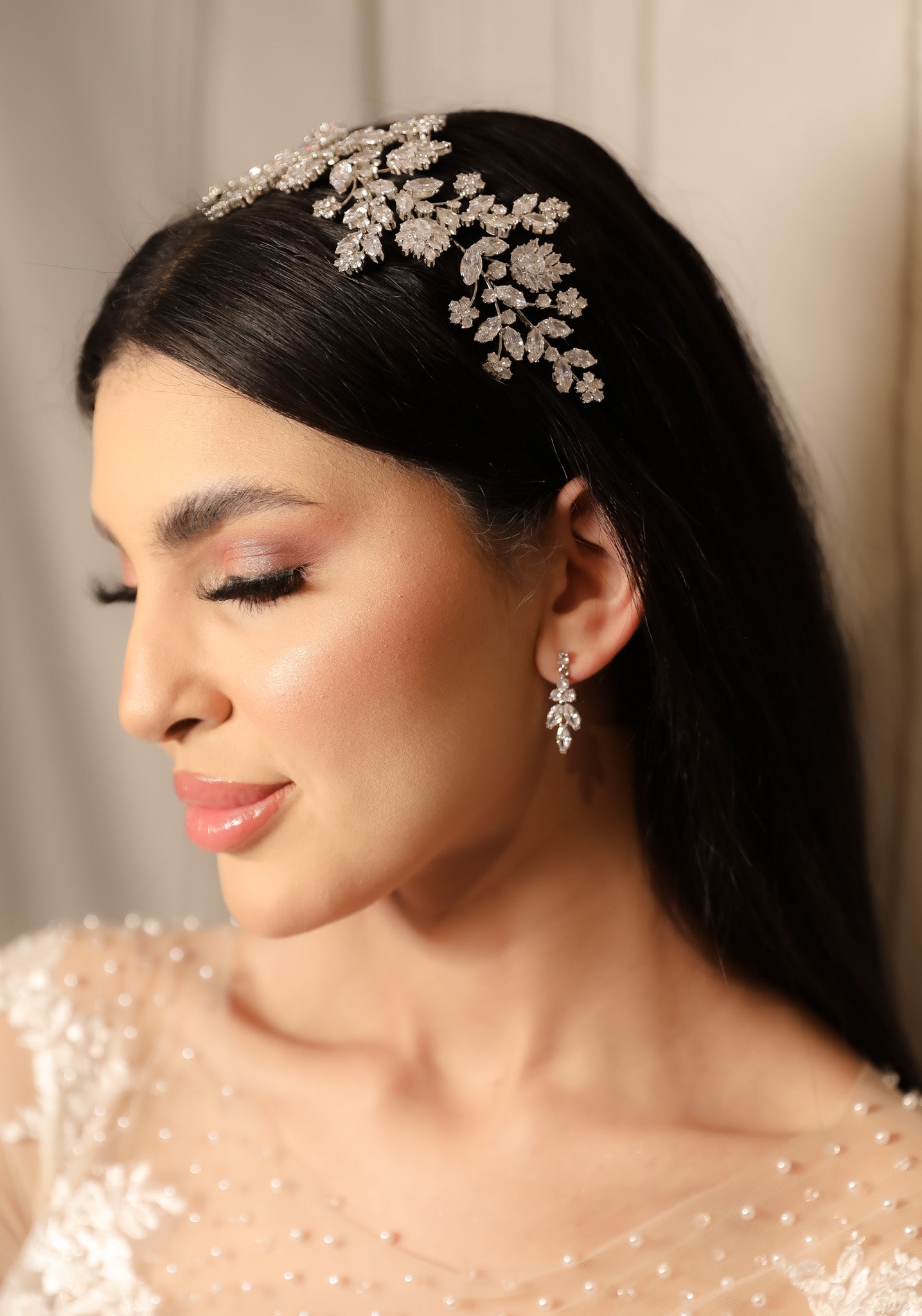 Nour diamond headpiece headband hair accessories