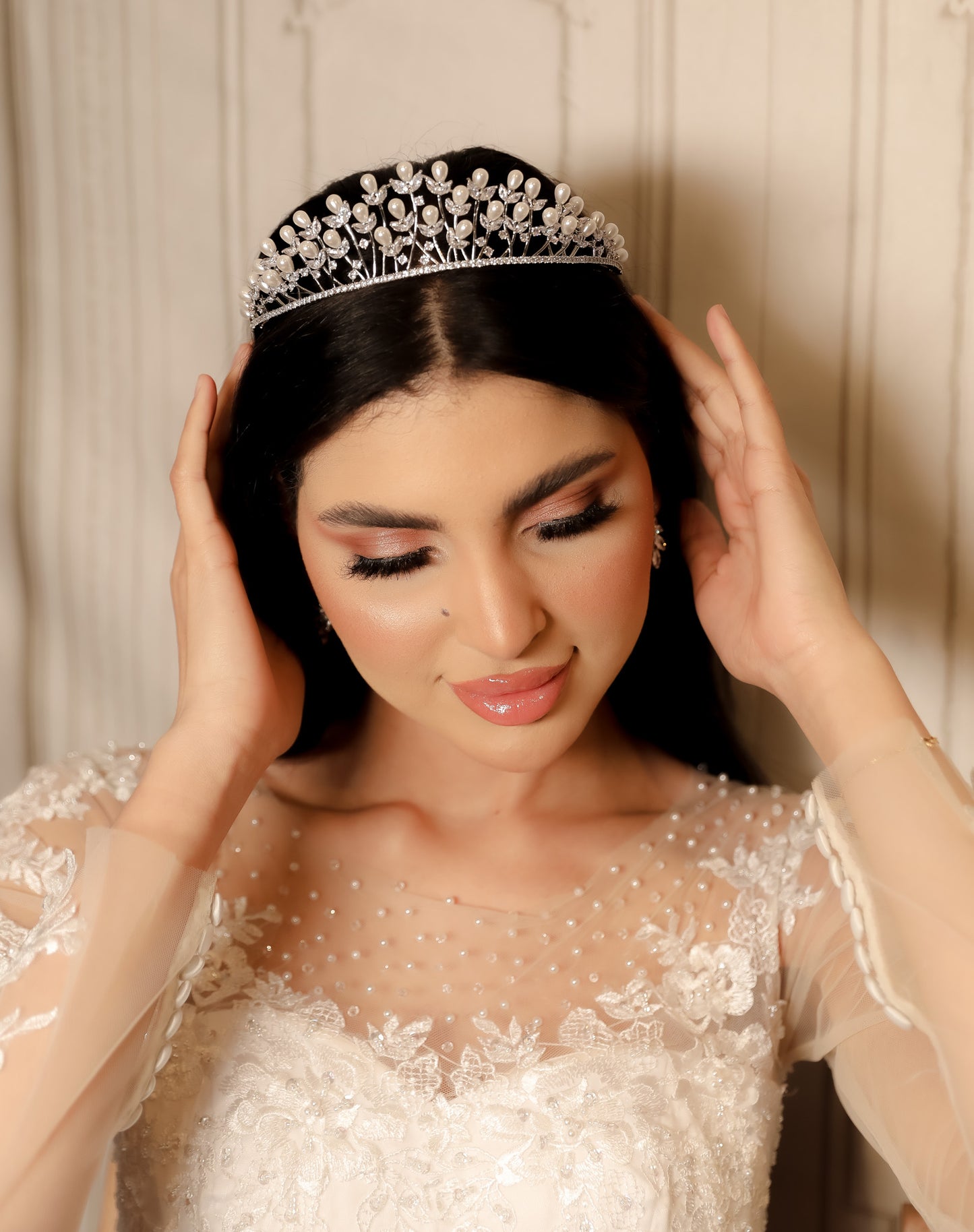 Perla diamond Crown Tiara hair accessories