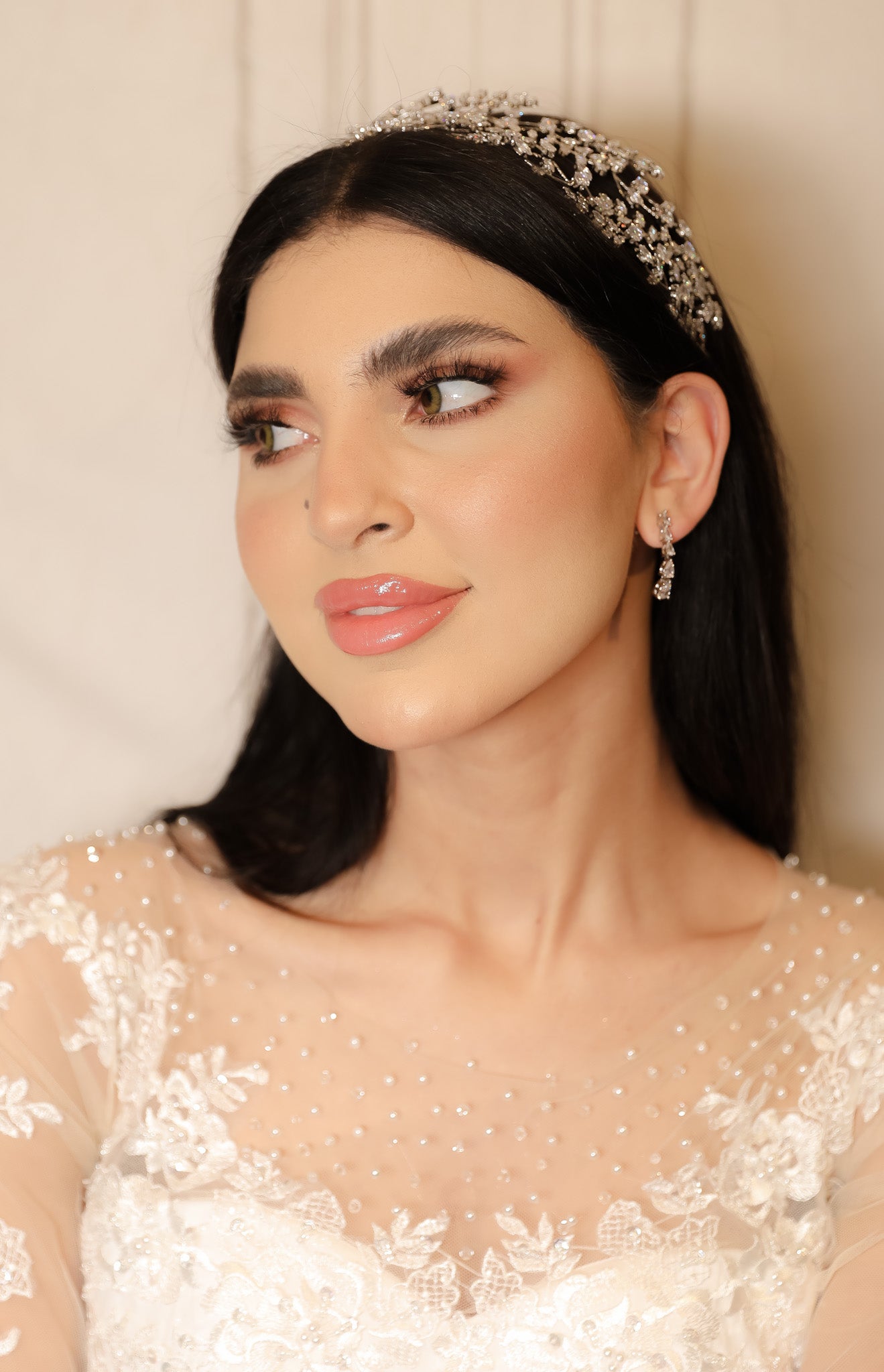 Jasmine diamond headpiece headband hair accessories