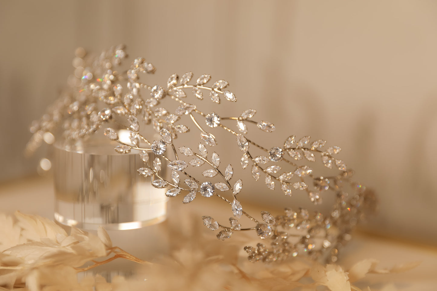 Jasmine diamond headpiece headband hair accessories