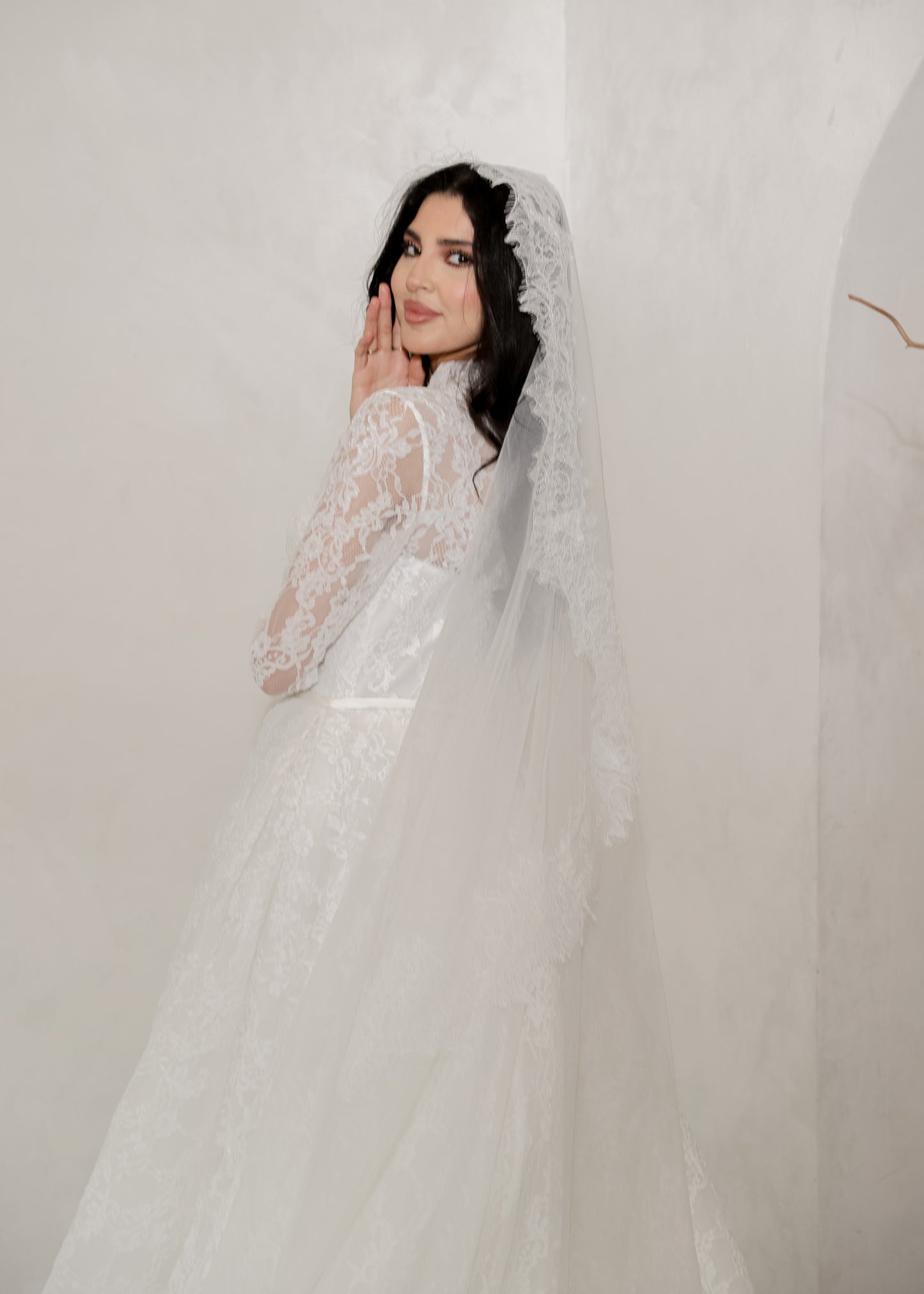 Thick Lace Border Veil