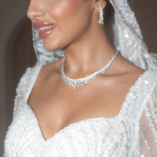 Mina Necklace and Earring Bridal Jewellery Set